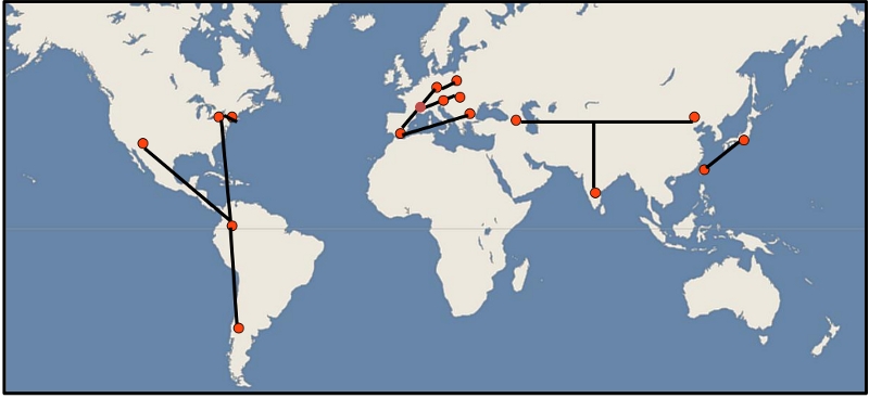 YETI World Map